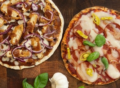 Vegan mini pizzas